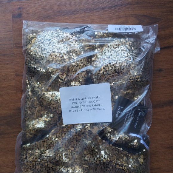 LULUS Lustrous and Luxe Gold Sequin Cutout Bodycon Mini Dress - Picture 6 of 6